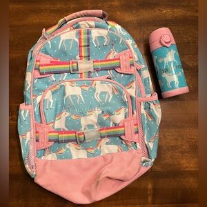 Girls Pottery Barn Backpack and water bottle, Charlotte